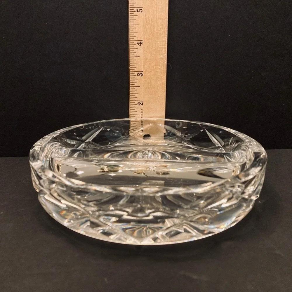 Cut Crystal Divided Bowl Heavy Candy 6